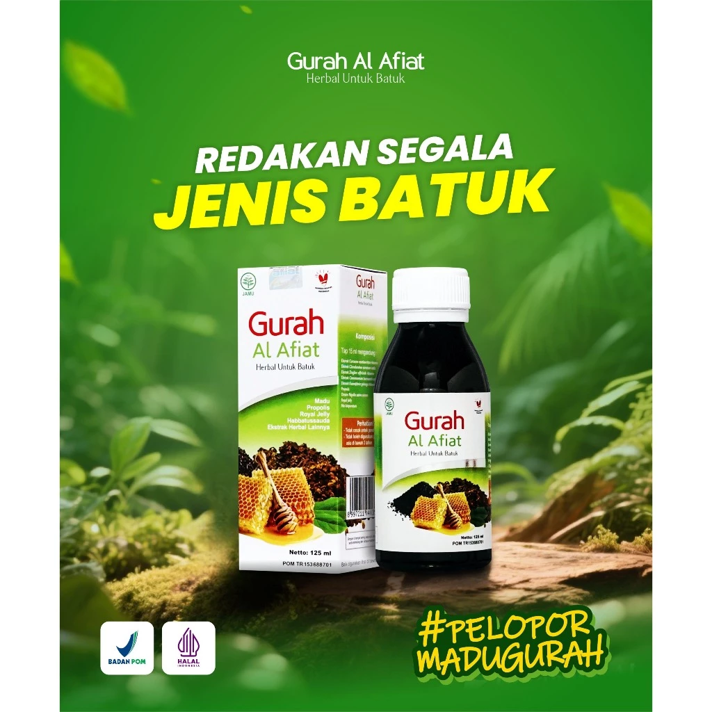 Gurah Al-afiat 125ml Meredakan Batuk & Melegakan Tenggorokan - Gambar 2