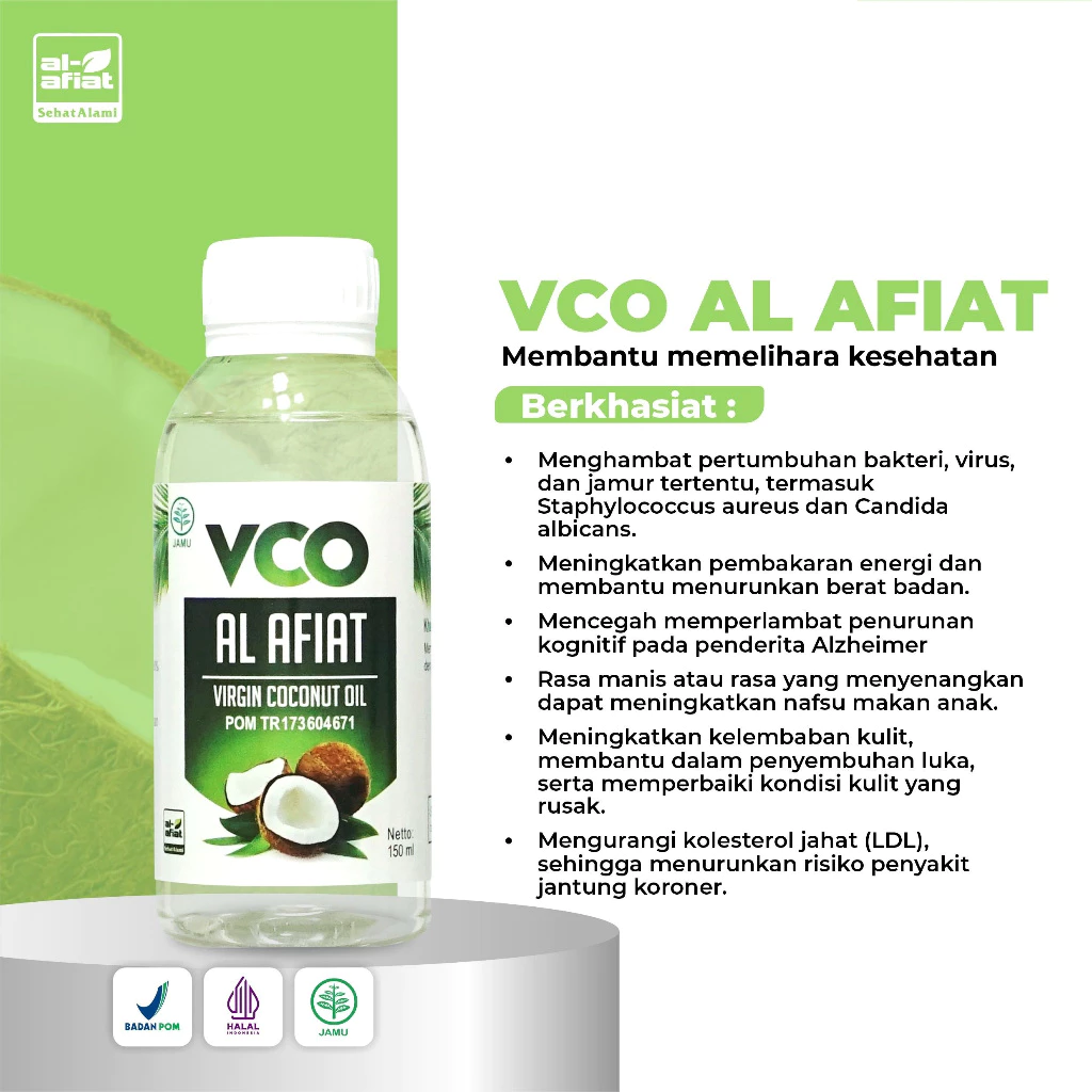 VCO Alafiat Minyak Kelapa Virgin Oil 60 ml
