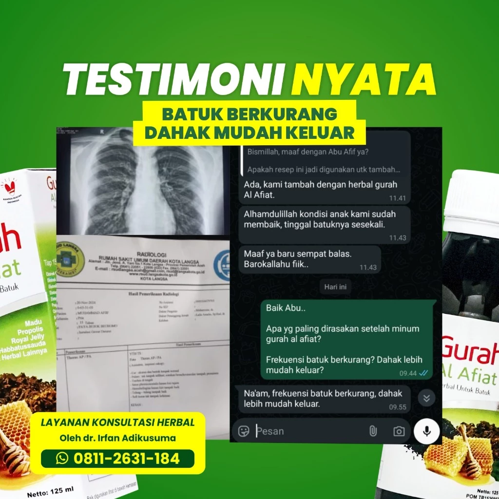 Gurah Al-afiat 125ml Meredakan Batuk & Melegakan Tenggorokan - Gambar 4