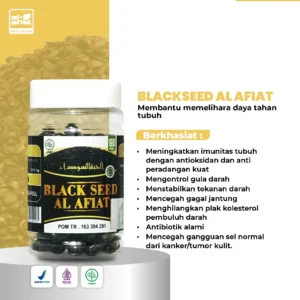 Habbatussauda Serbuk Alafiat Asli | Jintan Hitam Bubuk | Herbal Imunitas & Pencernaan & Stamina