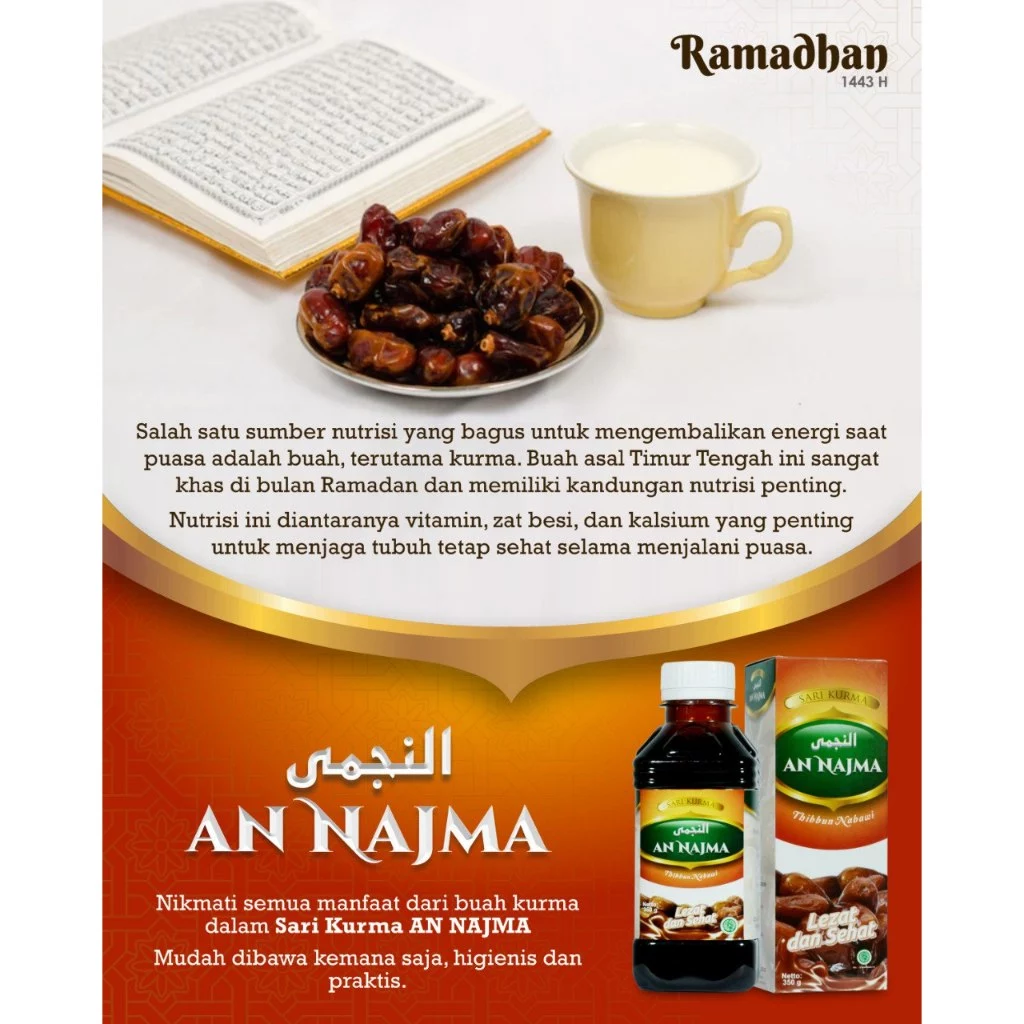 Sari Kurma Alami An Najma Original – Sehat, Manis & Bergizi - Gambar 2